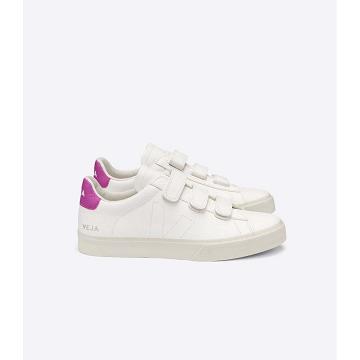 Veja RECIFE CHROMEFREE Women's Sneakers White/Purple | NZ 624DFM